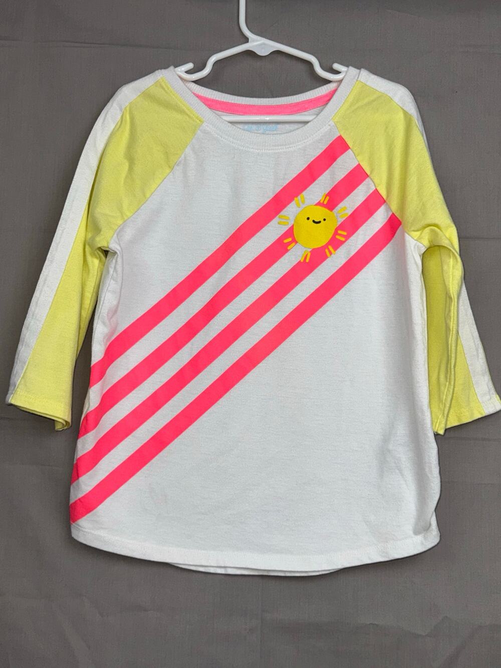 Cat & Jack Girls Sunshine Striped Shirt, Size M